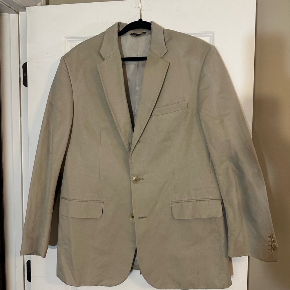 Classic Tan Sport Coat with Notched Lapel